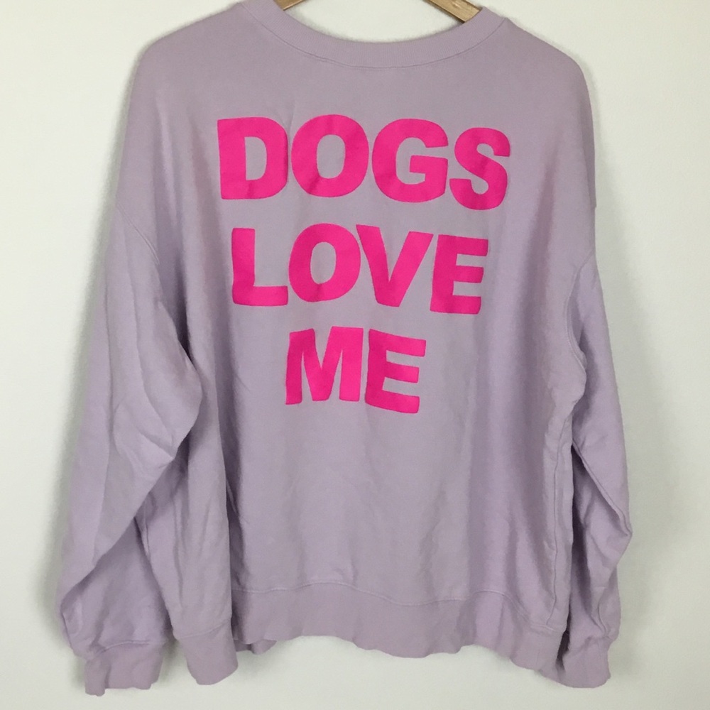 WILDFOX Dogs Love Me Pawprint Sweatshirt size XXL